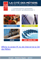 Mobile Screenshot of citedesmetiers.fr