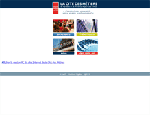 Tablet Screenshot of citedesmetiers.fr