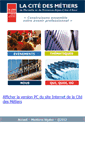 Mobile Screenshot of citedesmetiers.mobi