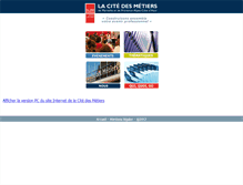 Tablet Screenshot of citedesmetiers.mobi